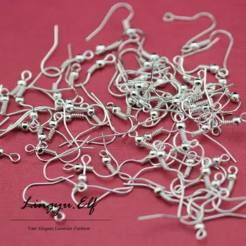 

Wholesale 500PCS/LOT Cheap Jewelry Findings Silver Plated Earring Hooks Nickel Free 20mm