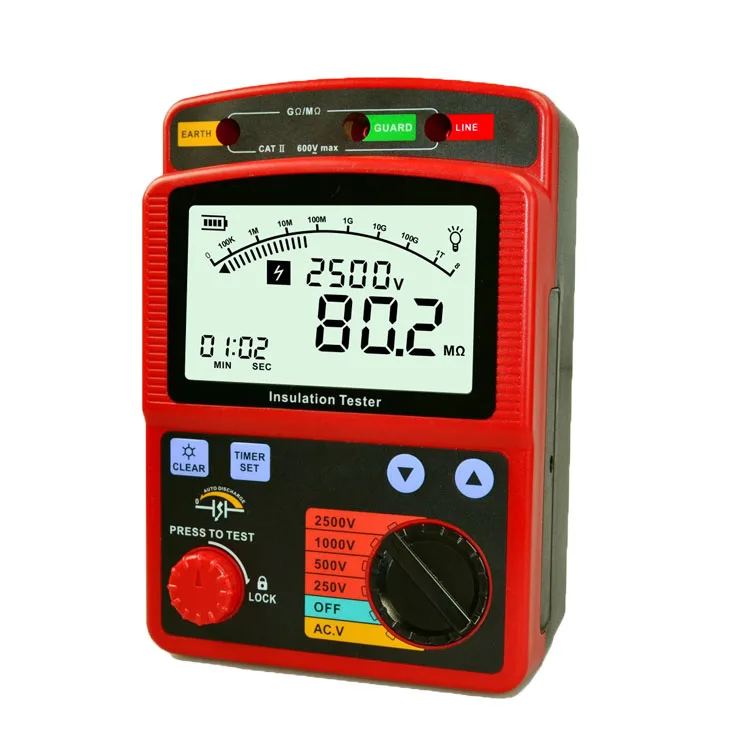 Digital High Voltage Insulation Tester Protable High Voltage Insulation