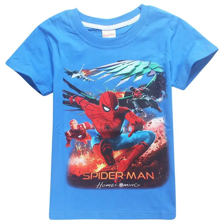 Aliexpress Com Buy Spider Man Short Sleeve T Shirt Superman Movies - aliexpress com buy spider man short sleeve t shirt superman movies printing boys clothes t shirts for boys kids baby children s clothing from reliable