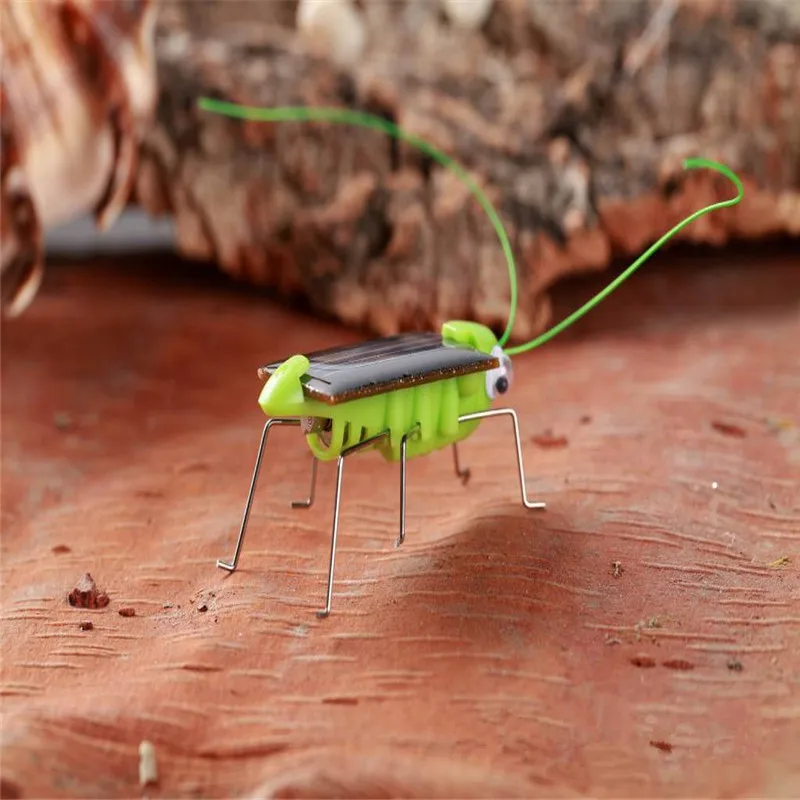 Mini Solar Powered Grasshopper Insect Science Educational Robot Toy Have Fun (3)