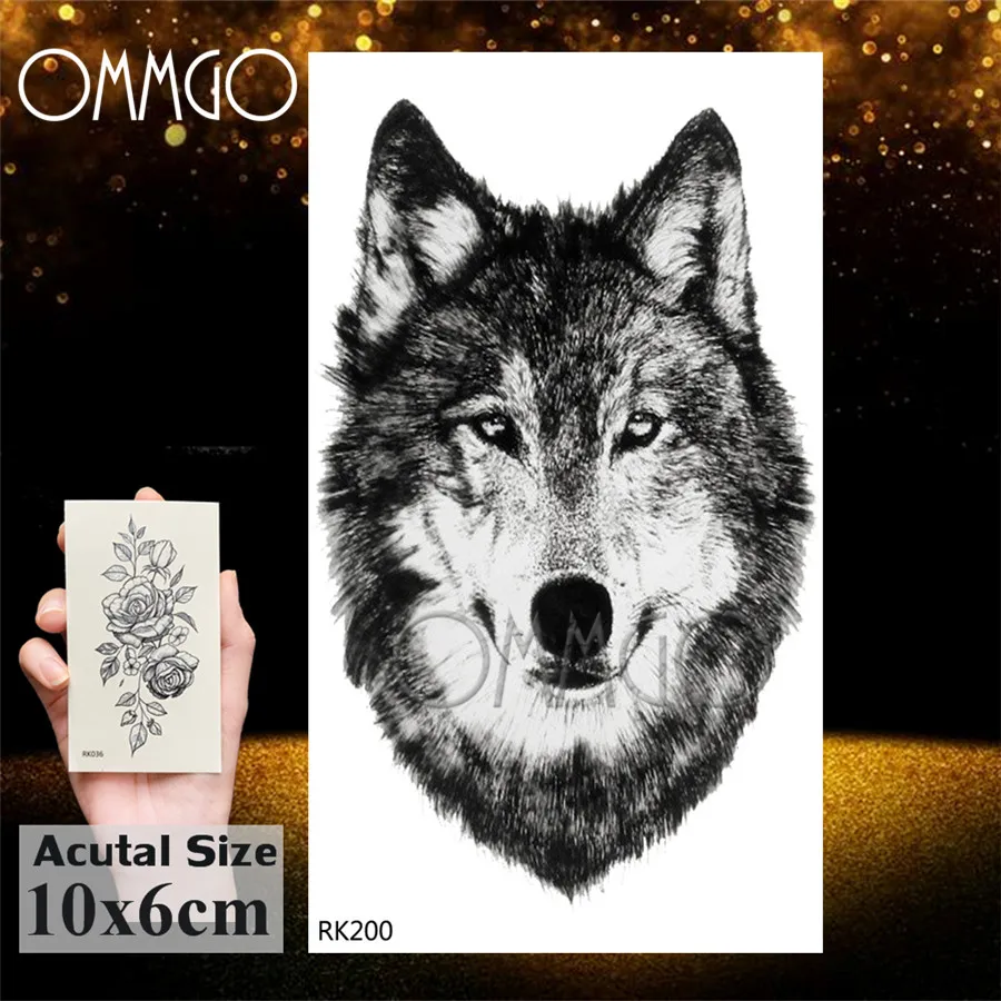 ORK200 OMMGO черная хна Луна рука Временные татуировки стикер сексуальная девушка боди-арт руки запястья фальшивые татуировки водостойкие татуировки на заказ - Цвет: ORK200