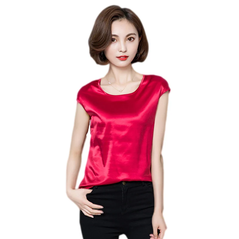 Buy 2018 New Rayon Shirt Women Tops Fashion Elegant O