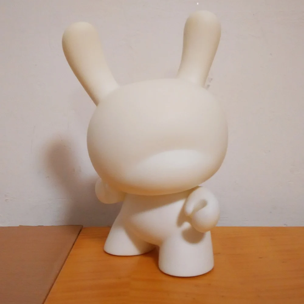 Lowest Pice 5pc 8 inch Kidrobot Dunny DIY Paint Blank White Vinyl Toy in opp bag 