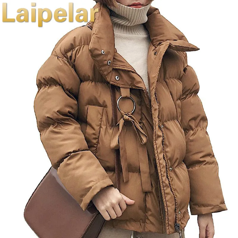

Laipelar Winter Jacket women Plus Size Womens Parkas Thicken Outerwear Mandarin Collar Coat Short Female Cotton Padded Coat