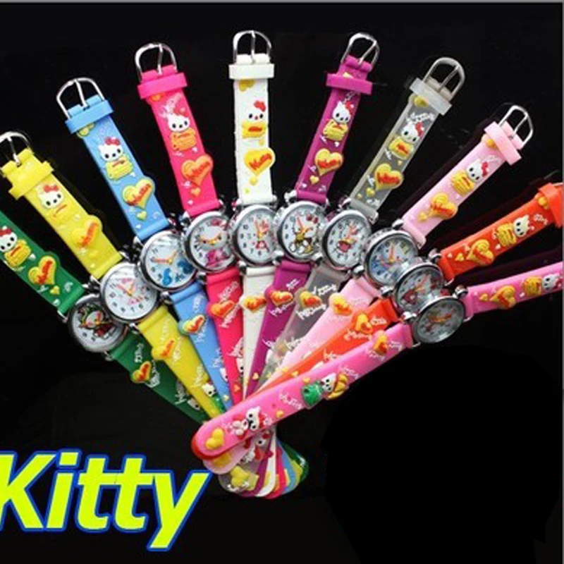 Hello Kitty смотреть мультфильм кварцевые часы детские наручные для малыш ребенок