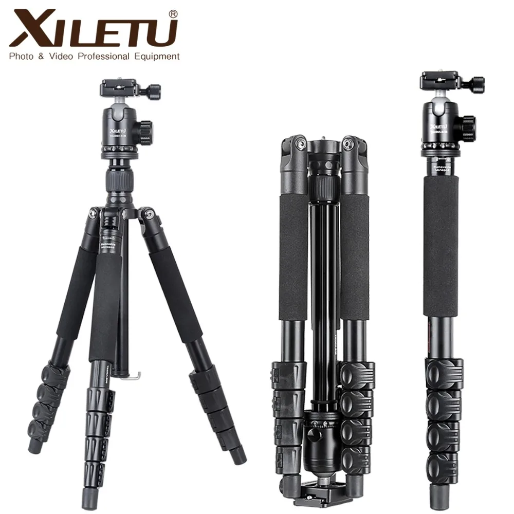 

XILETU TB-255A+B36 Professional Portable trepied Stable Buckle Tripod & Ball Head kit Stand Bracket For DSLR Camera