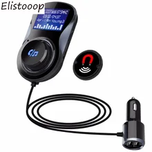 Elistoooop, Bluetooth, fm-передатчик, аудио, Автомобильный MP3-плеер, беспроводной, в автомобиле, fm-модулятор, громкая связь, Bluetooth, автомобильный комплект, ЖК-дисплей