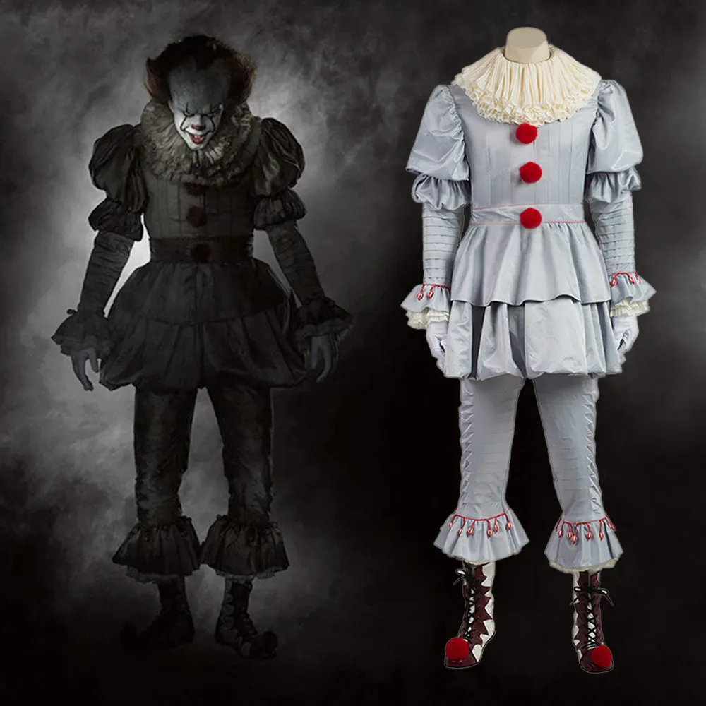 Stephen King's It Cosplay Costume Pennywise Clown costume suit Custom