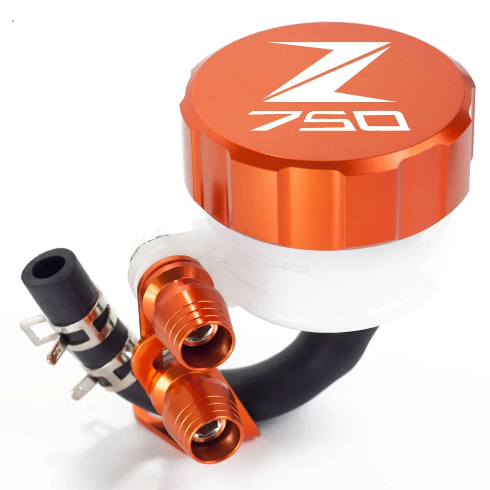 Логотип Z750 горячая Распродажа для KAWASAKI Z750 Z750R Z750S Z 750 Аксессуары для мотоциклов задний резервуар тормозной жидкости Кепки масляный колпачок - Цвет: Оранжевый