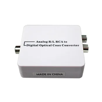 

Analog to Digital Audio Converter Adapter From R/L RCA audio to Coaxial or Toslink Optical Coaxial