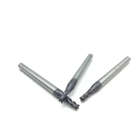 טונגסטן פלדה 2 מ"מ 4 מ"מ 6 מ"מ endmills טונגסטן קרביד פלדה כרסום קאטר 4F End Mill CNC קיט Power Tool אביזרים (3)