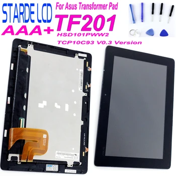 

STARDE Replacement LCD For Asus Eee Pad TF201 HSD101PWW2 TCP10C93 V0.3 vesion LCD Display Touch Screen Digitizer Assembly Frame