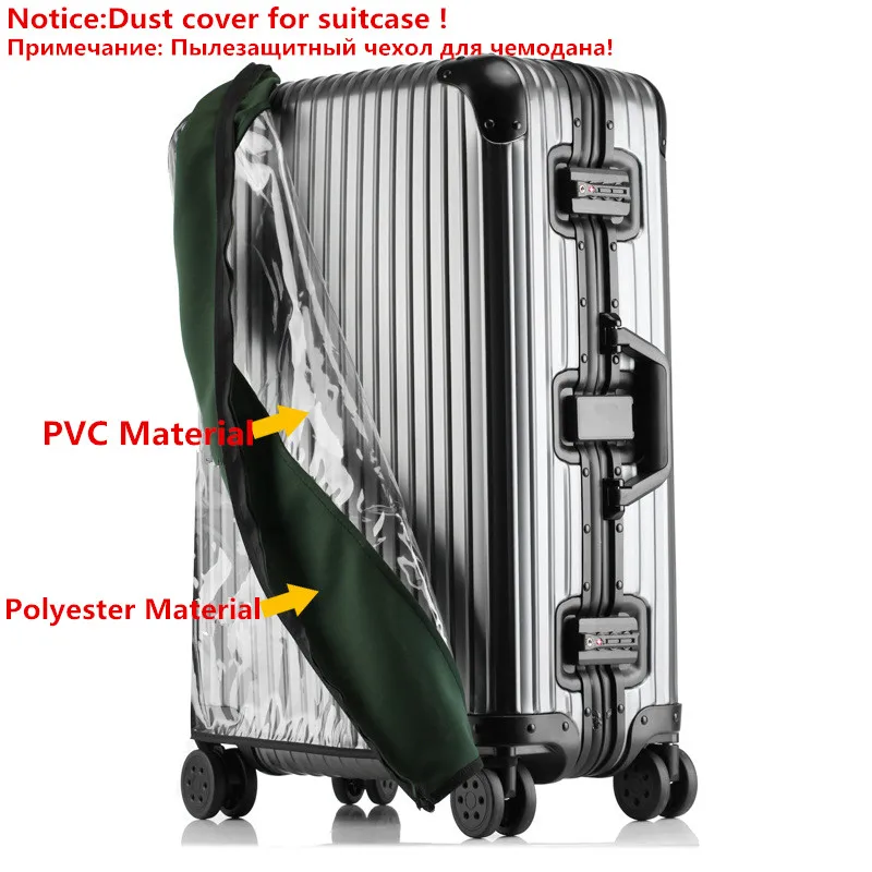 ПВХ прозрачные чехлы для багажа эластичный водонепроницаемый чехол на колесиках дождевые сумки дорожный костюм чехол Accessories18-30inch на колесиках