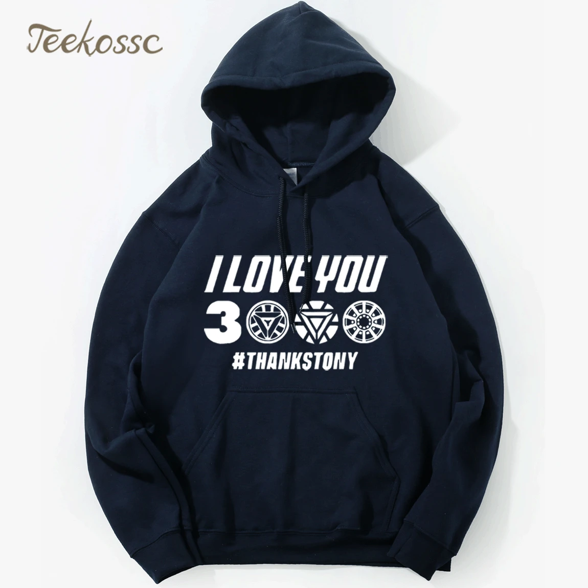 

Tony Stark Streetwear I Love You 3000 Hoodie Iron Man Sweatshirt Winter Autumn Harajuku Funny Superhero Men Brand Sportswear