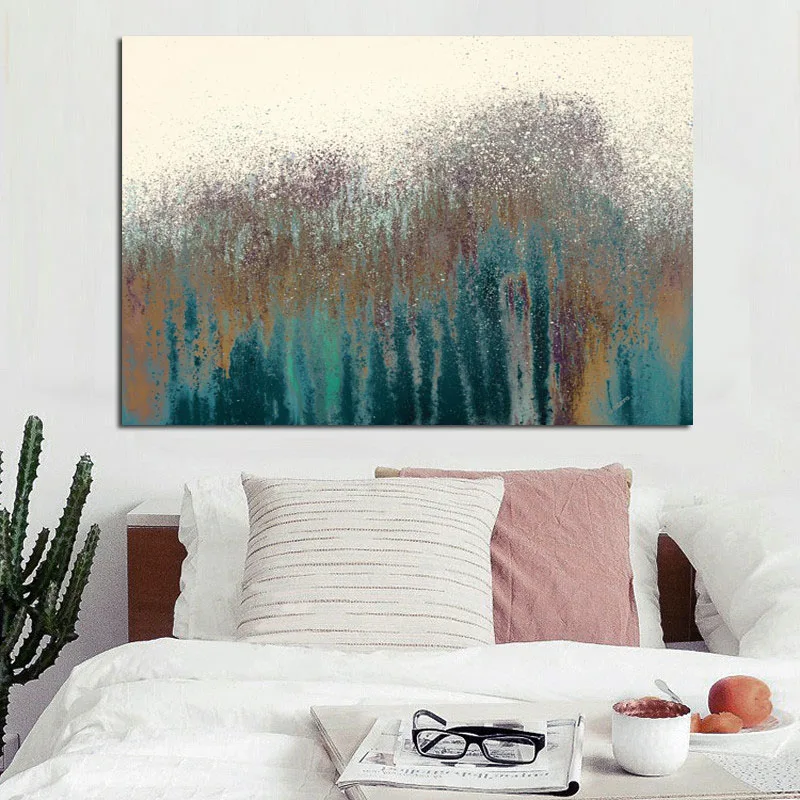 HD Print Modern Abstract Sea Wave Sandy Oil Painting on Canvas Poster Modern Pop Art Wall Picture for Living Room Cuadros Decor (2)