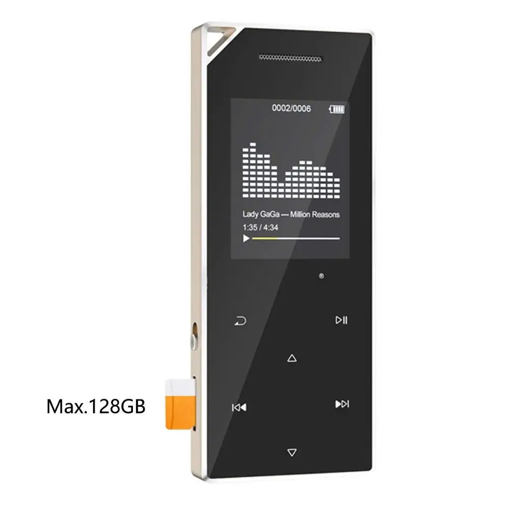 Mp3 плеер Bluetooth встроенный динамик сенсорная кнопка музыкальный без потерь звука с