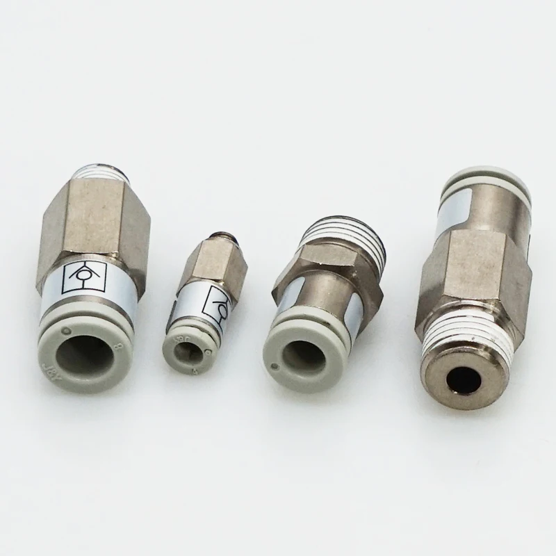 

SMC type Bushing Type Check Valve with One-touch Fittings AKH Series Male connector type Pneumatic connector check valve