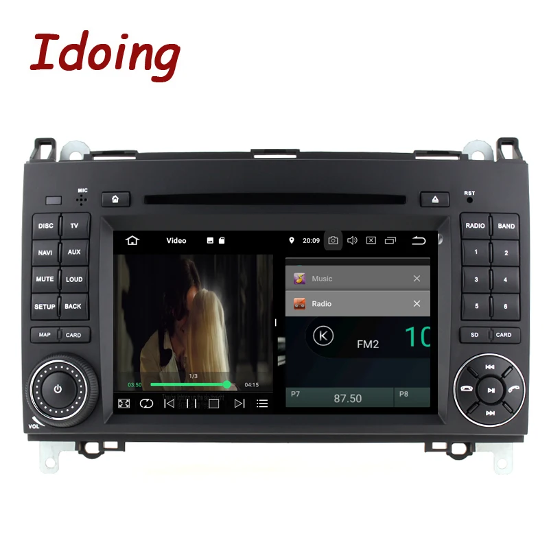 Best Idoing7"PX5 4GB+32G 8Core 2Din Car Android9.0 Radio Player For MercedesBenz A Class&B Class IPS screen GPS Navigation Multimedia 2