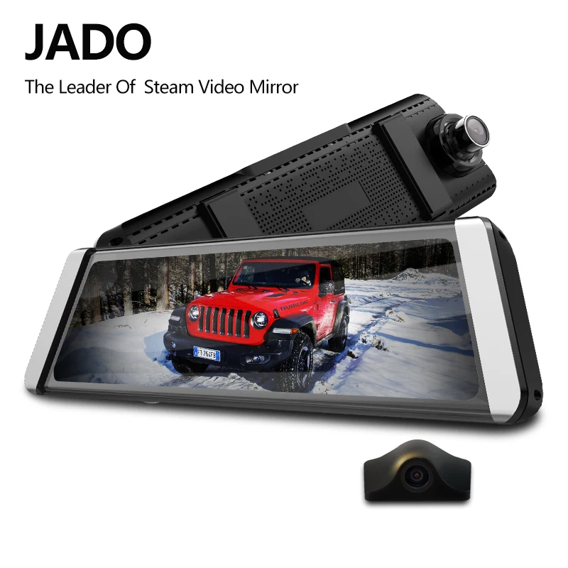 

JADO D800s X1 Stream Rearview Mirror LDWS GPS Track 10 IPS Touch Screen Full HD 1080P Car Dvrs Dash cam