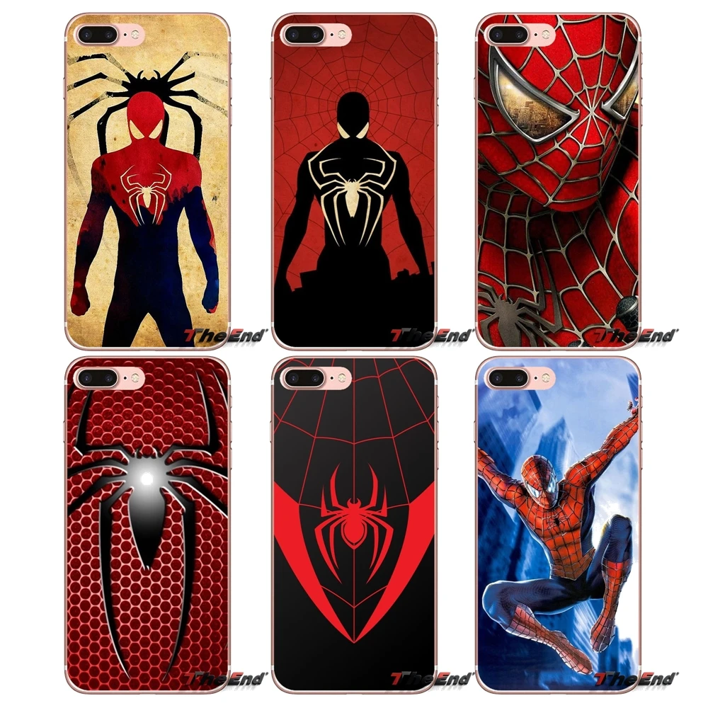 Marvel Comics Человек паук для sony Xperia Z Z1 Z2 Z3 Z5 compact M2 M4 M5 E3 T3 XA Aqua LG G4 G5 G3 G2 Mini Capa аксессуары