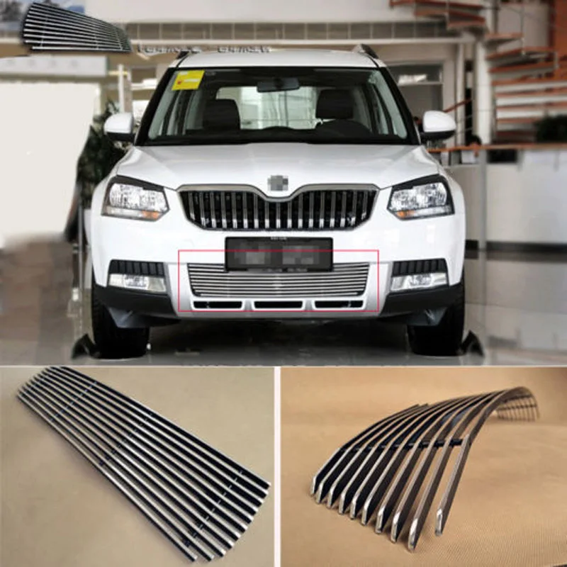 Решетки для бампера из сплава и алюминия передняя решетка Skoda Yeti 2014|bumper grille|mesh