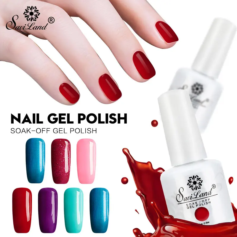 

Saviland 15ml Nail Gel Poish Colorful 58 Colors Hybrid Gel Varnish Soak Off UV Gel Vernish Paint Gel polish Nail Lacquer