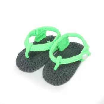 

LOSSANT 2018 Baby Shoes Crib Crochet Baby Girls Boys Handmade Knit Sock Clip Toe Infant Shoes Dropshipping Wholesale