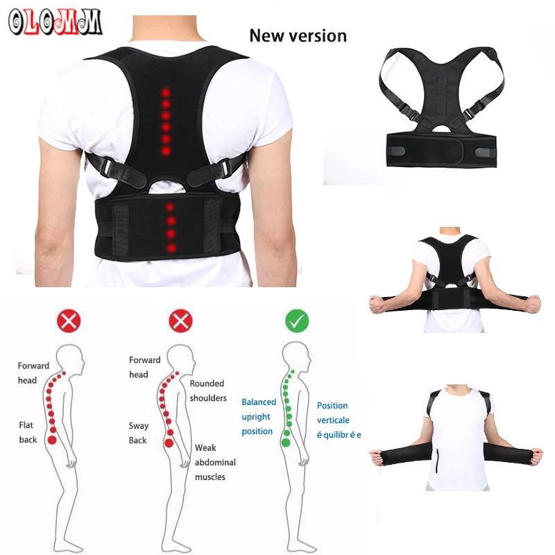 

New Posture Corrector Back Support Straps Brace Shoulder Spine Support Correction Posture Corset Orthopedic Belt For Men Women