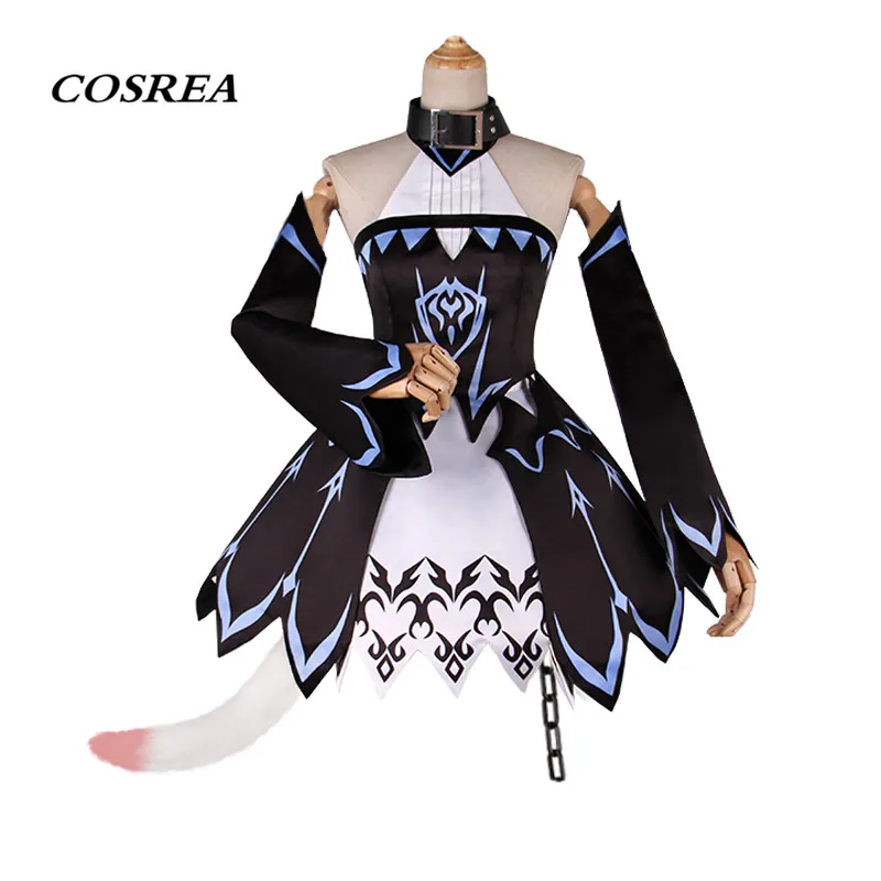 COSREA Fate Grand Order карнавальный костюм FGO Atalanta Archer apocripha платье с ушками и хвостом