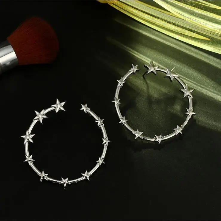 Европейская мода, различные звезды, открывающиеся серьги-кольца для женщин, гипербола, большие серьги, Bijoux Brincos, ювелирное изделие, подарок E5139