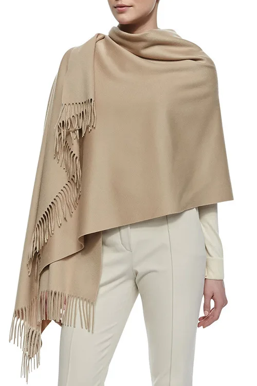 

cashmere wool blend winter scarf shawl pashmina for unisex neutral color 70x200cm retail wholesale