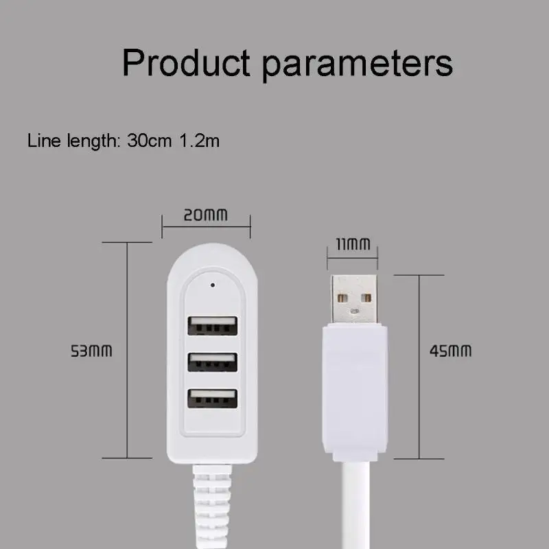 Высокоскоростной 3 порта USB 2,0 OTG концентратор USB разветвитель Кабель-адаптер для Macbook