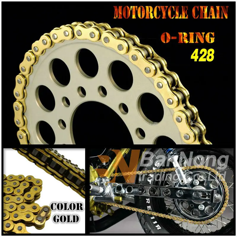 Heavy Duty O Ring Chain Sprockets Set Gold For Pioneer Nevada Xf125l 4b Motors El