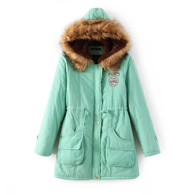 price reduction  Autumn Warm Winter Jacket Women Fashion Women's Fur Collar Coats Jackets for Lady Long Slim Down Pa