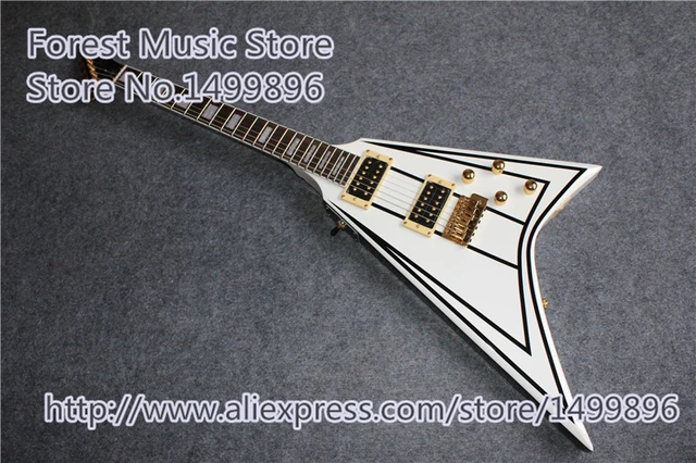 Cheap Custom Shop China Randy Rhoads Signature Jackson Flying V Electric Guitar & Left Handed Guitar For Sale