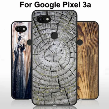 

5.6" Silicone bumper For Google Pixel 3a case soft TPU wood stone style back cover For Google Pixel3a fundas for pixel 3 a cases