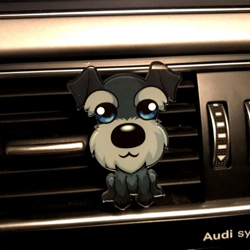 Автомобильный орнамент твердые духи Кондиционер Выход клип автомобильный выход духи симпатичная собака-щенок автомобилей освежитель воздуха