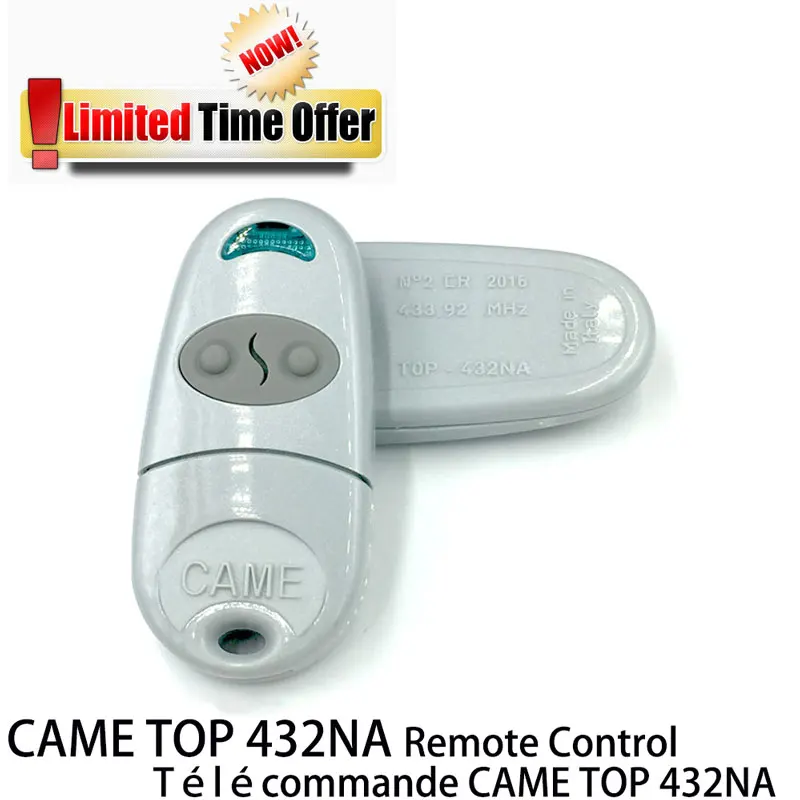 

Limited Time Special Offer ! CAME TOP 432NA Radio Control Key fob Came transmitter Duplicator 433.92MHz Battery CR2016