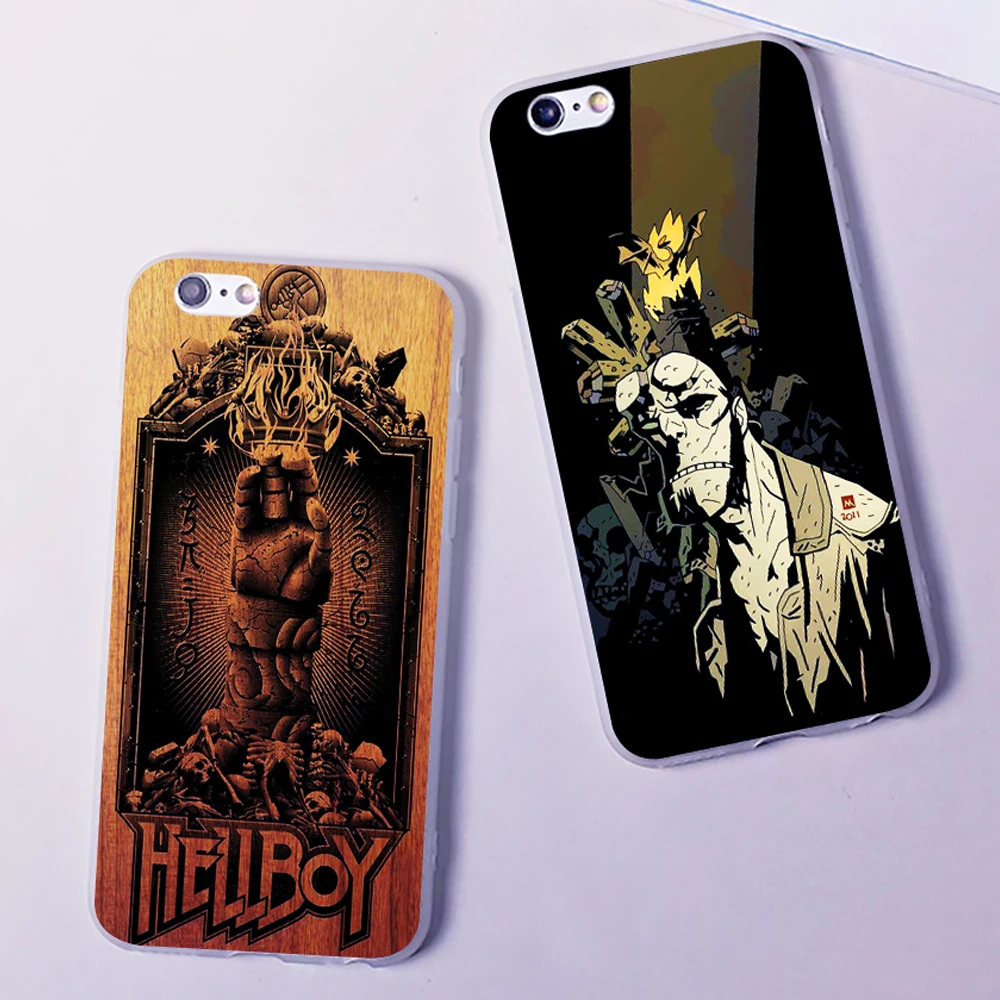 

DK Hellboy fashion 2019 hard clear phone case cover for Samsung s8 s9plus S6 S7Edge S5 for iPhone 7 6s 8plus 5s 5c X XS XR XSMAX