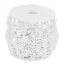 60 meter Rolle Angelschnur Künstliche Perle Pentagramm Perlen Verbunden String Dekoration für hochzeit mittelstücke beste preis(China)