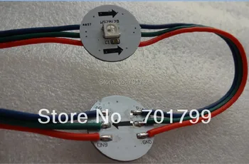 

WS2812B DC5V 22mm diameter round pixel light,DC5V input(5050 smd RGB led with WS2811IC built-in)
