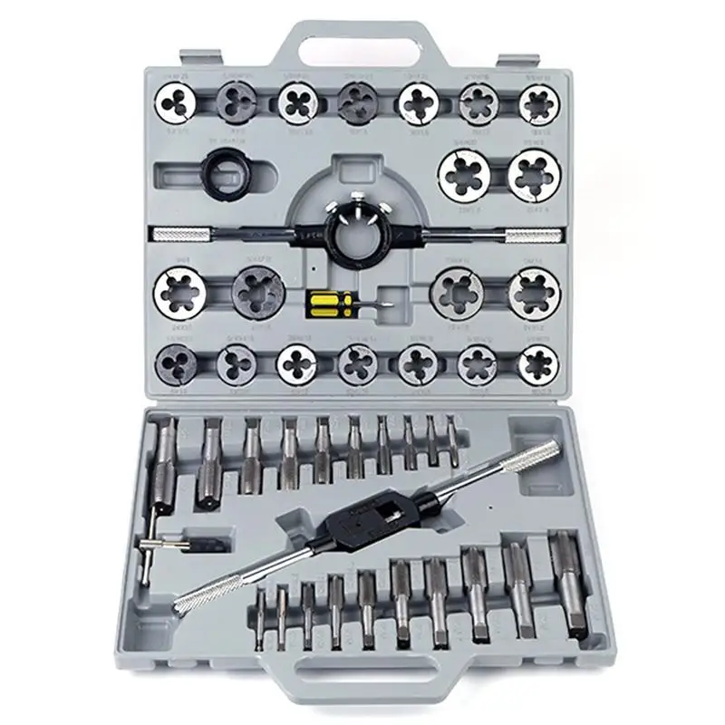 

WINOMO 45 in 1 Tap and Die Set Wrench Kit Metric Repair Tool for Tapping Cutting Threading
