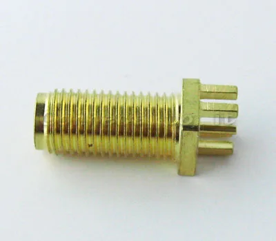 

SMA Female PCB Jack Edge Mount PC Board PCB Receptacle Adapters Goldplated SMA Connectors