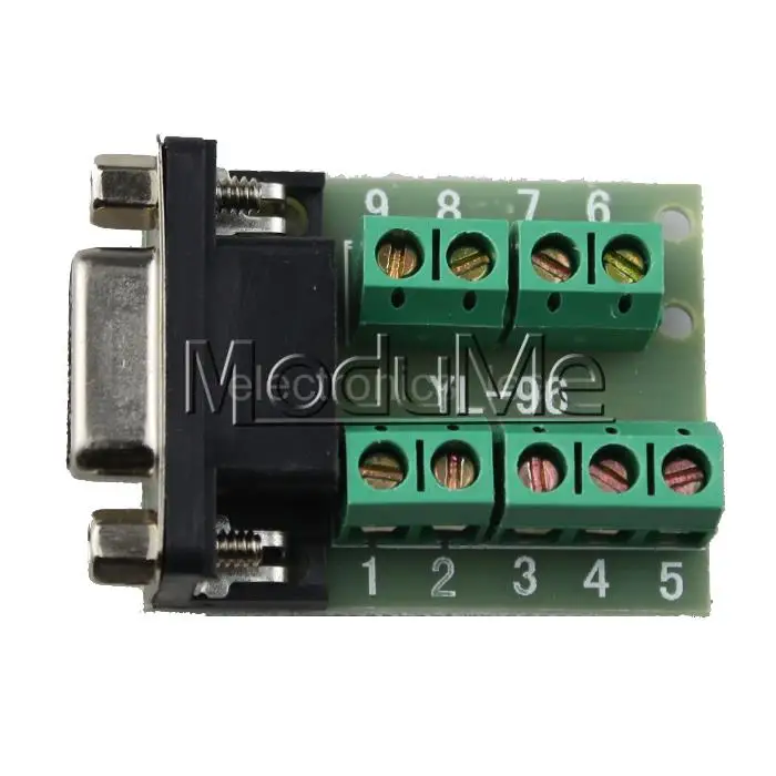 

DB9 contor female adapter signals Terminal module RS232 Serial to Terminal
