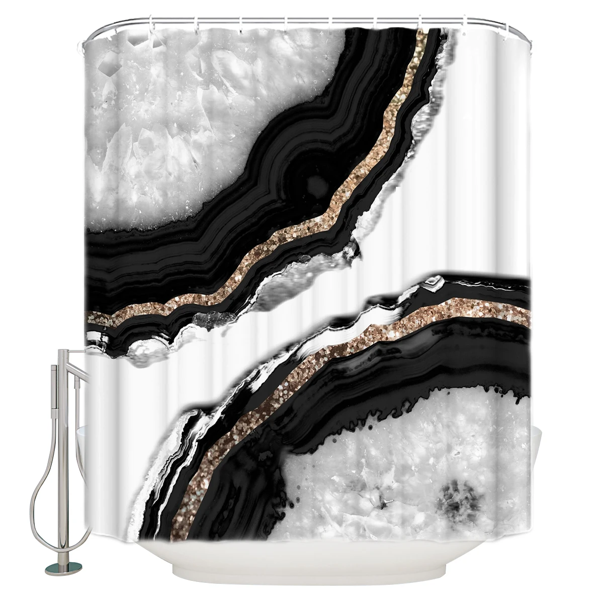 Глиттер из агата #2 # gem decor art society6 занавеска для душа Экологичная запасная ванной