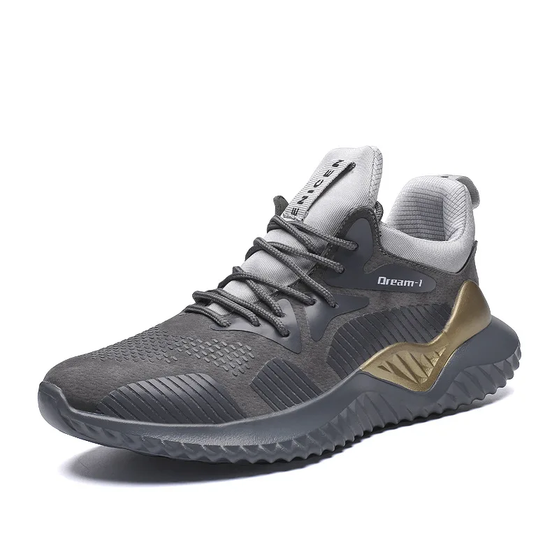 Новинка; мужские зимние кроссовки для бега; мужские кроссовки; спортивная обувь для бега с Плюшевым Мехом; оригинальная дышащая обувь для тренировок; большие размеры 46 - Цвет: 18102 gray