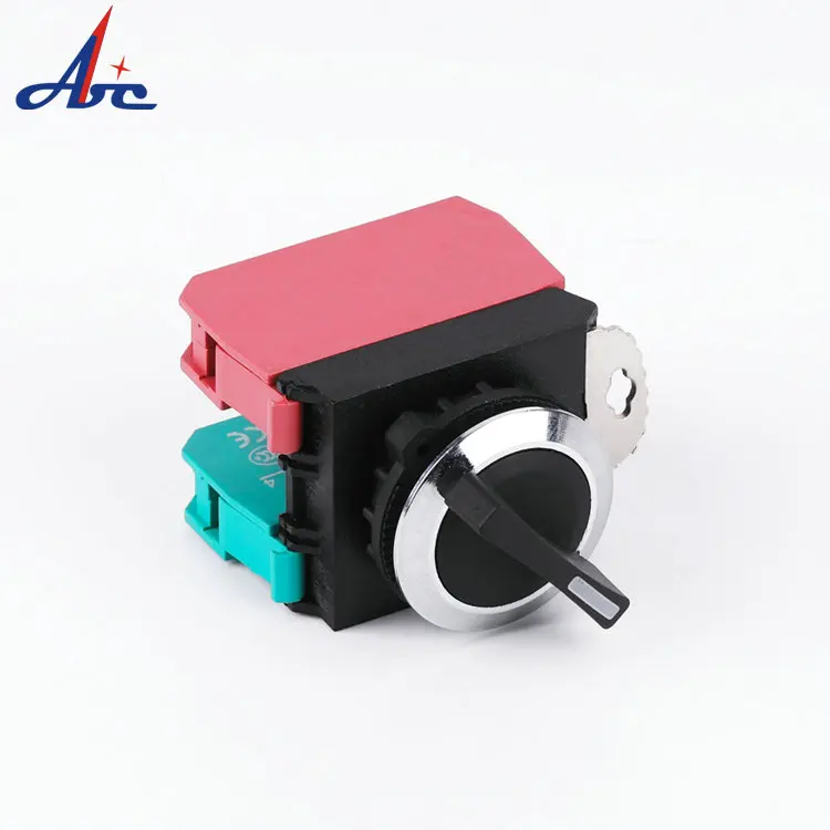 22mm Selector Switch 2NO 3 position momentary left and right Metal