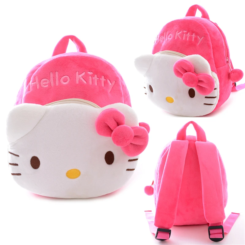 Plush Cartoon Backpacks Soft Plush Hello Kitty Chi's Cat Backpacks for Kids Kindergarten Gifts