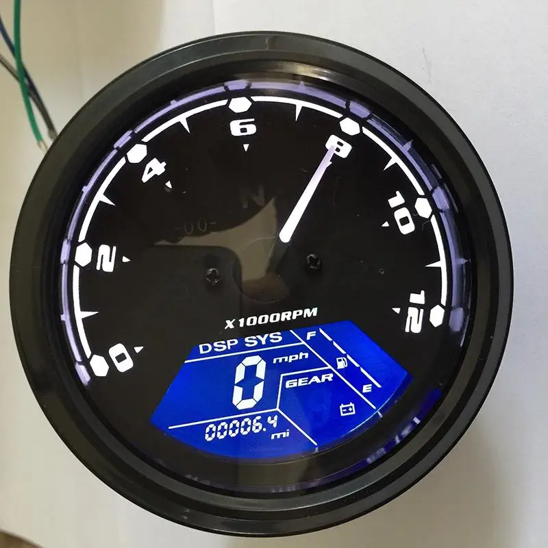 TKOSM 12000 RMP kmh/км/ч Универсальный ЖК цифровой одометр спидометр тахометр Шестерня