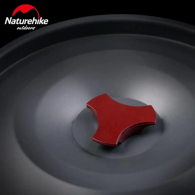 Naturehike 4-6 persona acampar al aire libre olla sartenes utensilios de cocina contenedor de alimentos de aluminio portátil de aleación Picnic olla NH17D021-G